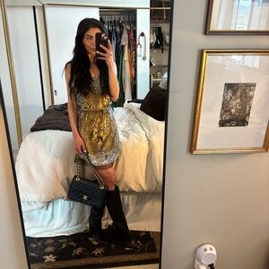 Vintage Sequin Mini Dress by Badgley Mischka ✨